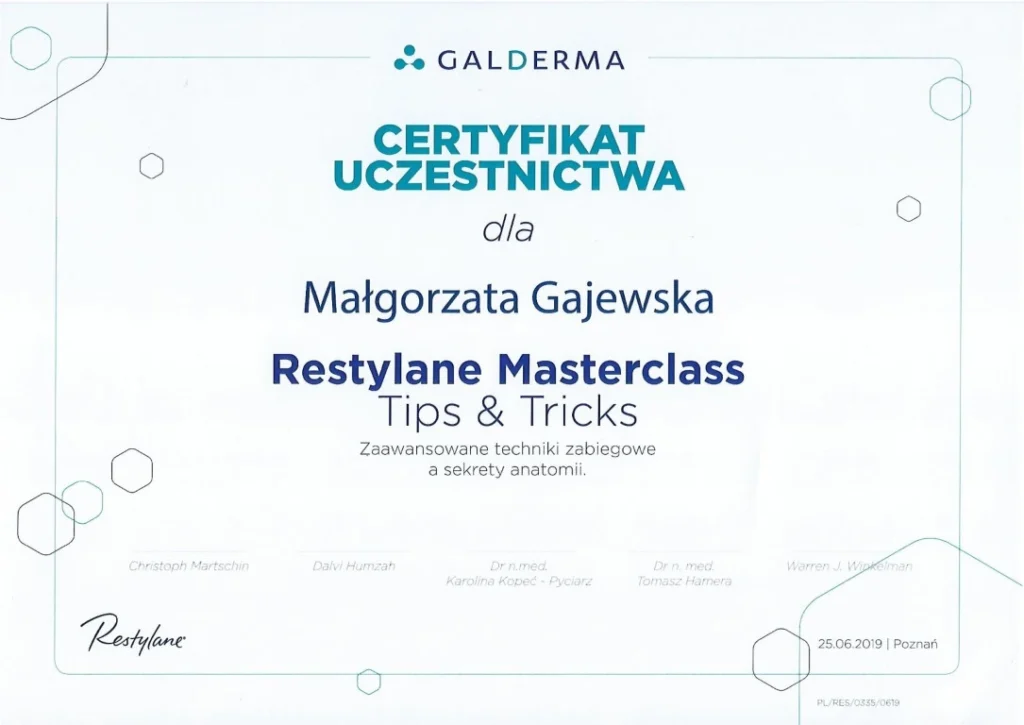 gajewska.eu - certyfikaty